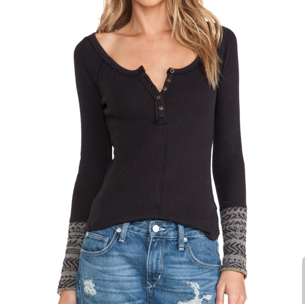 Black Alpine Cuff Free People Thermal